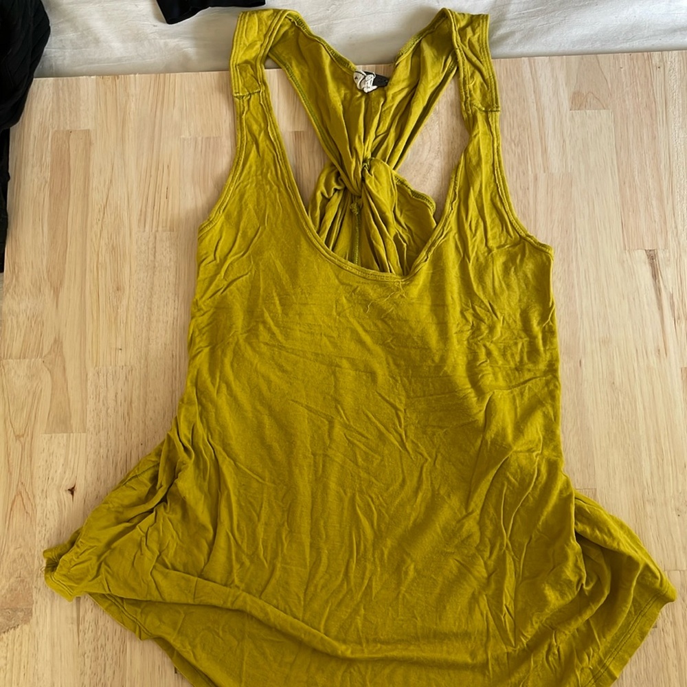 Free People 💛 we the free twist back tank